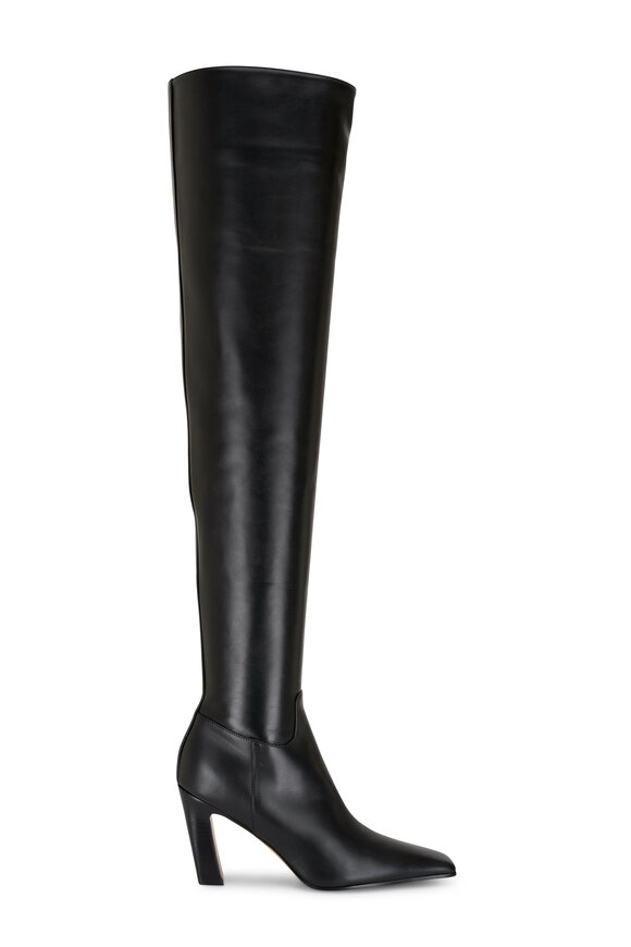 Khaite - Marfa Black Leather Over-The-Knee Boot