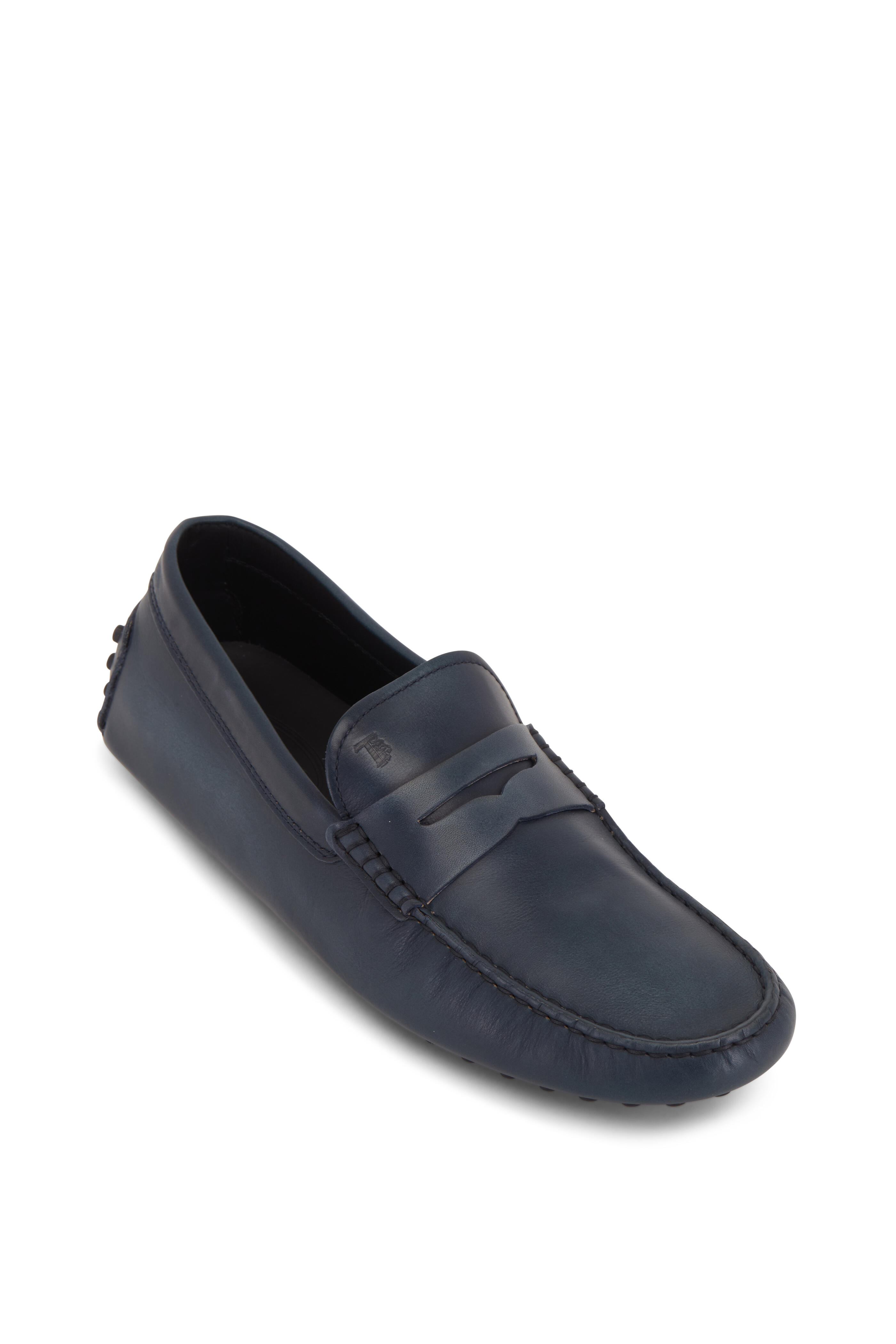 Tod's - Gommini Navy Blue Leather Driver