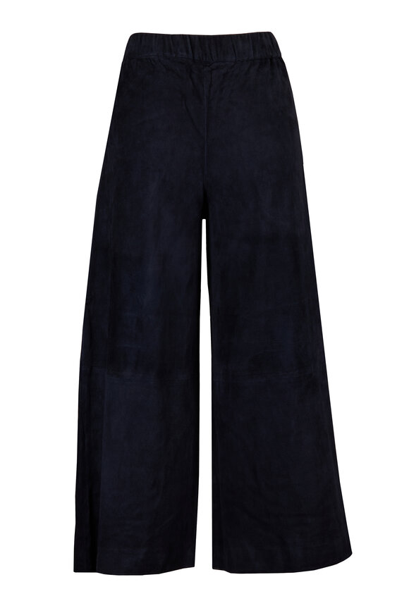 SPRWMN Culottes Marine Suede Cropped Pant - view 2