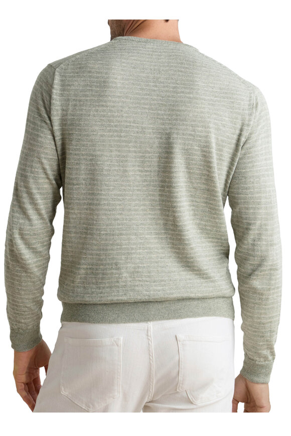 Peter Millar Linus Willow Stripe Crewneck Sweater - view 3