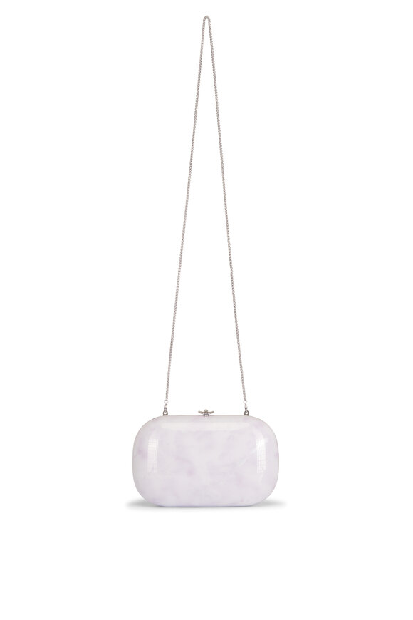 Jeffrey Levinson Elina Plus Monet Soft Lavender & Silver Clutch - view 1