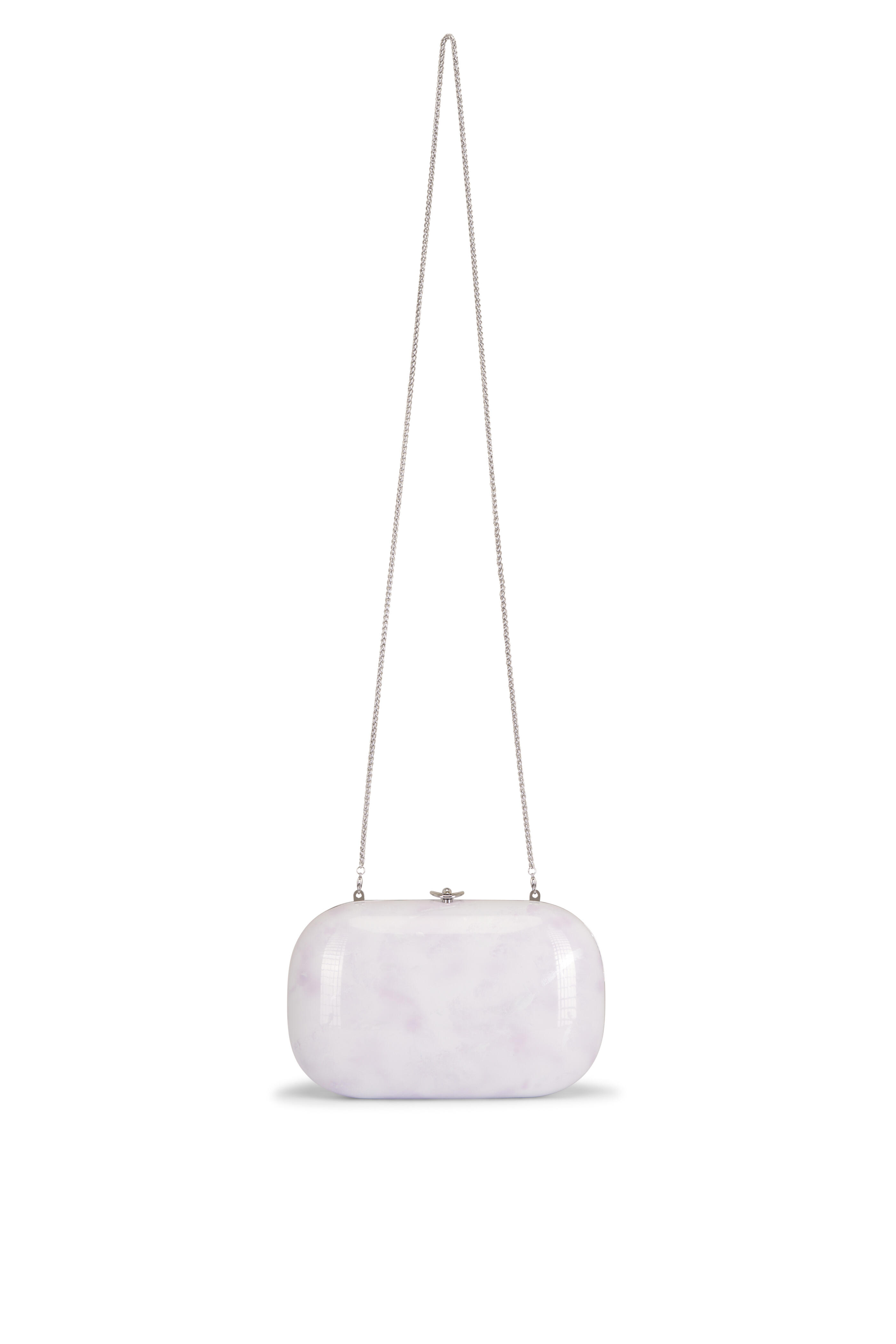 Jeffrey Levinson - Elina Plus Monet Soft Lavender & Silver Clutch - view 1