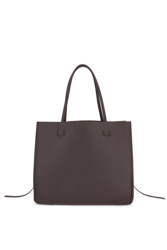 Moreau Paris Medium Vincennes Chocolate Brown Reversible Tote - view 10