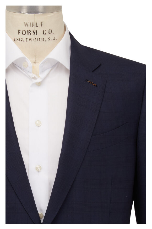 Zegna - Navy Blue Prince of Wales Centoventimila Wool Suit