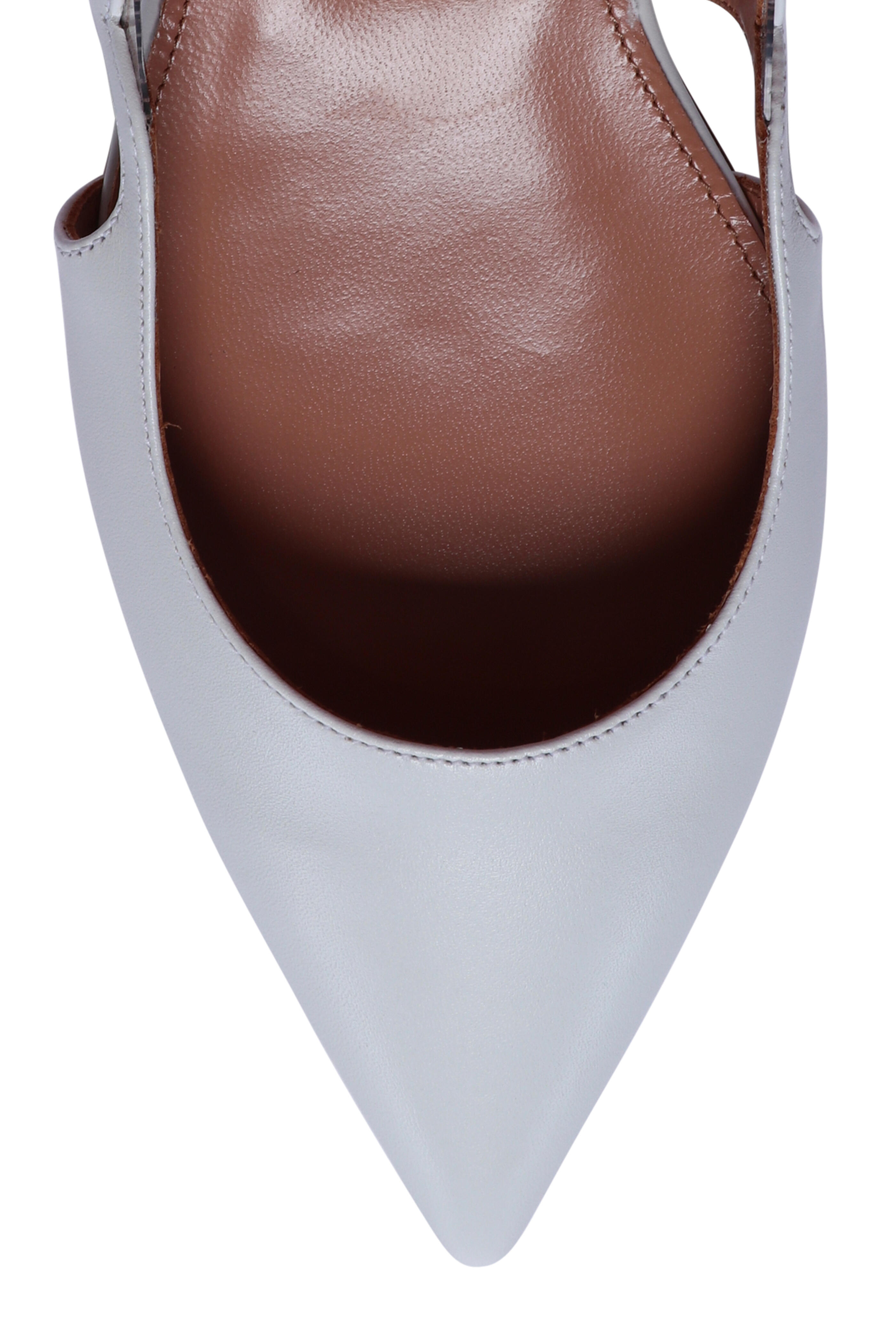 Aquazzura - Endless Love White Leather Flat