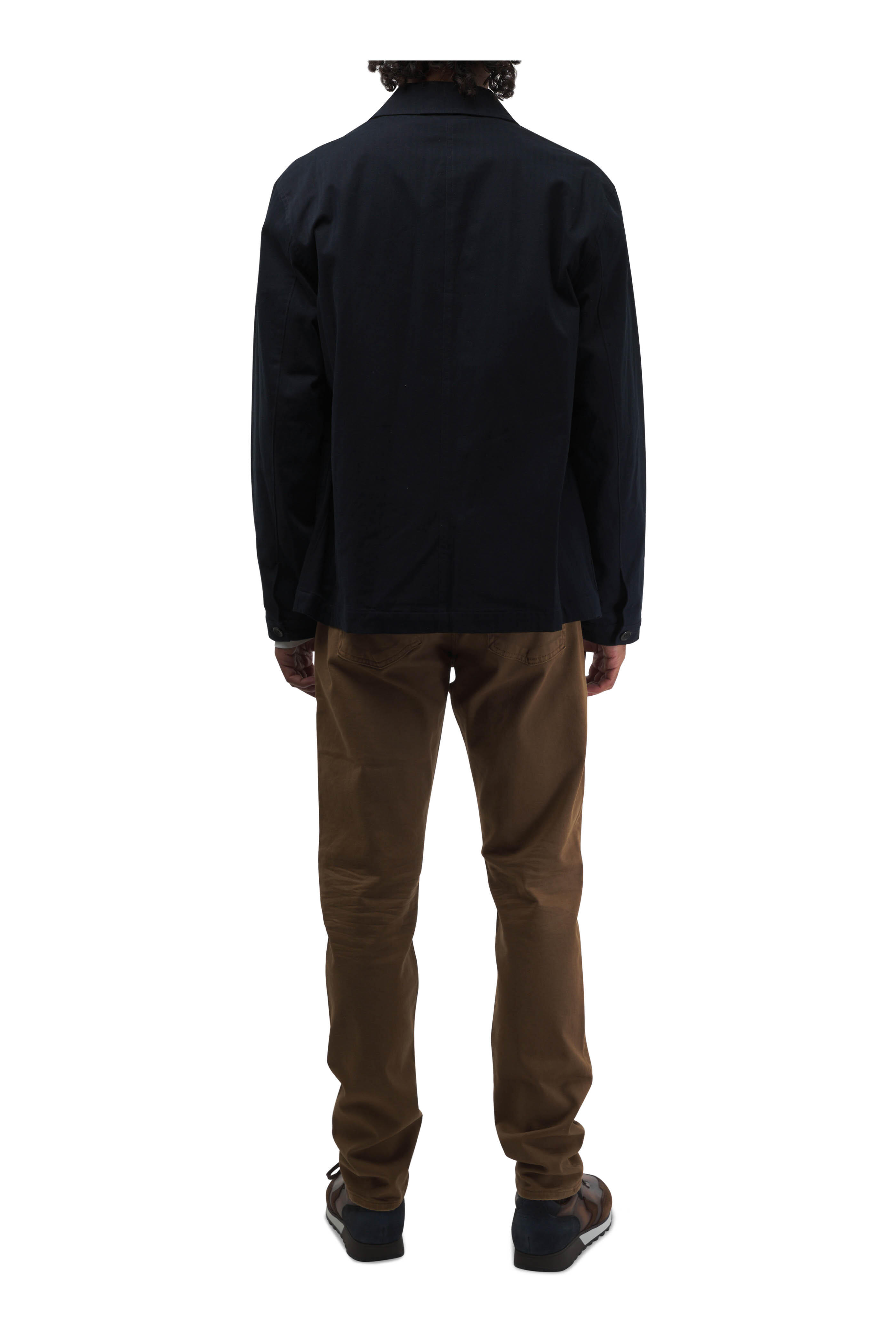 Vince - Coastal Blue Herringbone Chore Jacket