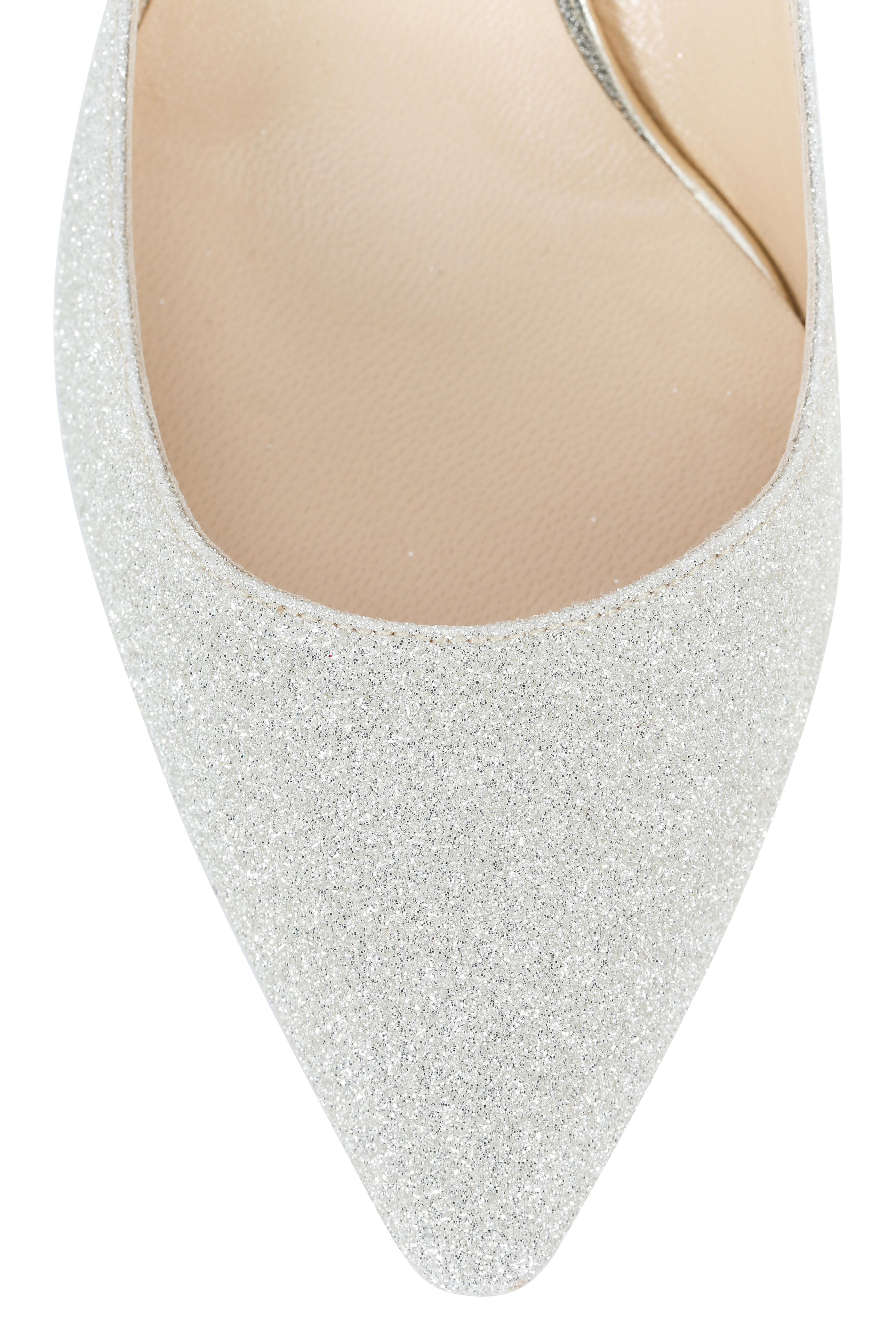 Jimmy Choo - Romy Platinum Ice Glitter Pump, 60mm