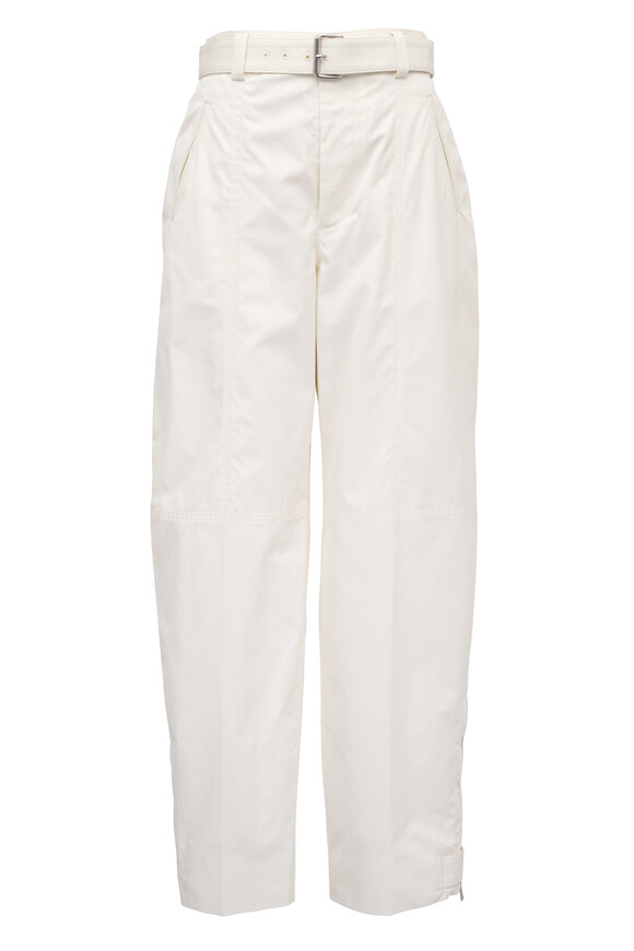 Bottega Veneta - White Compact Cotton Pant | Mitchell Stores