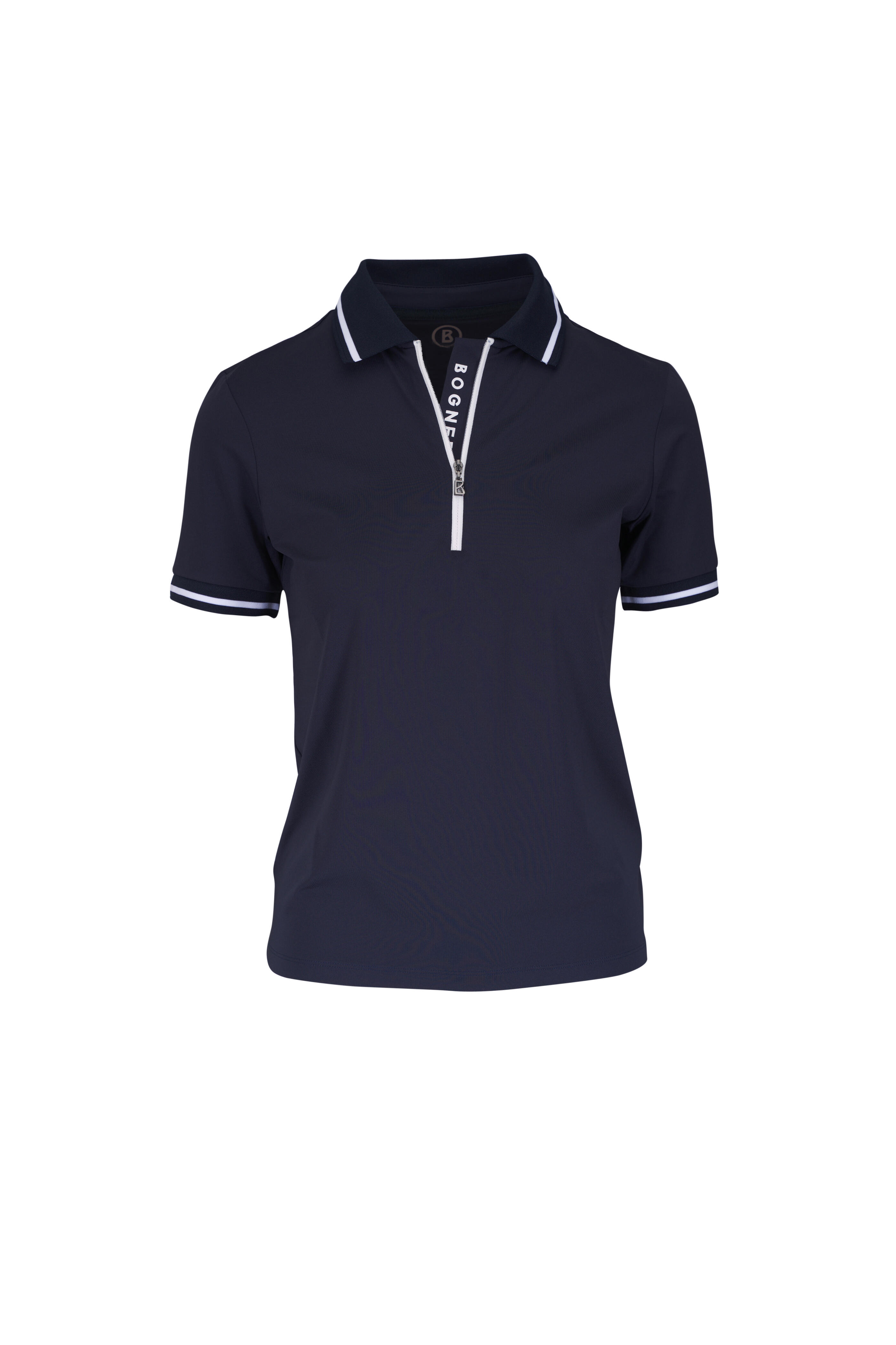 Bogner - Caylee Navy Blue Contrast Trim Polo