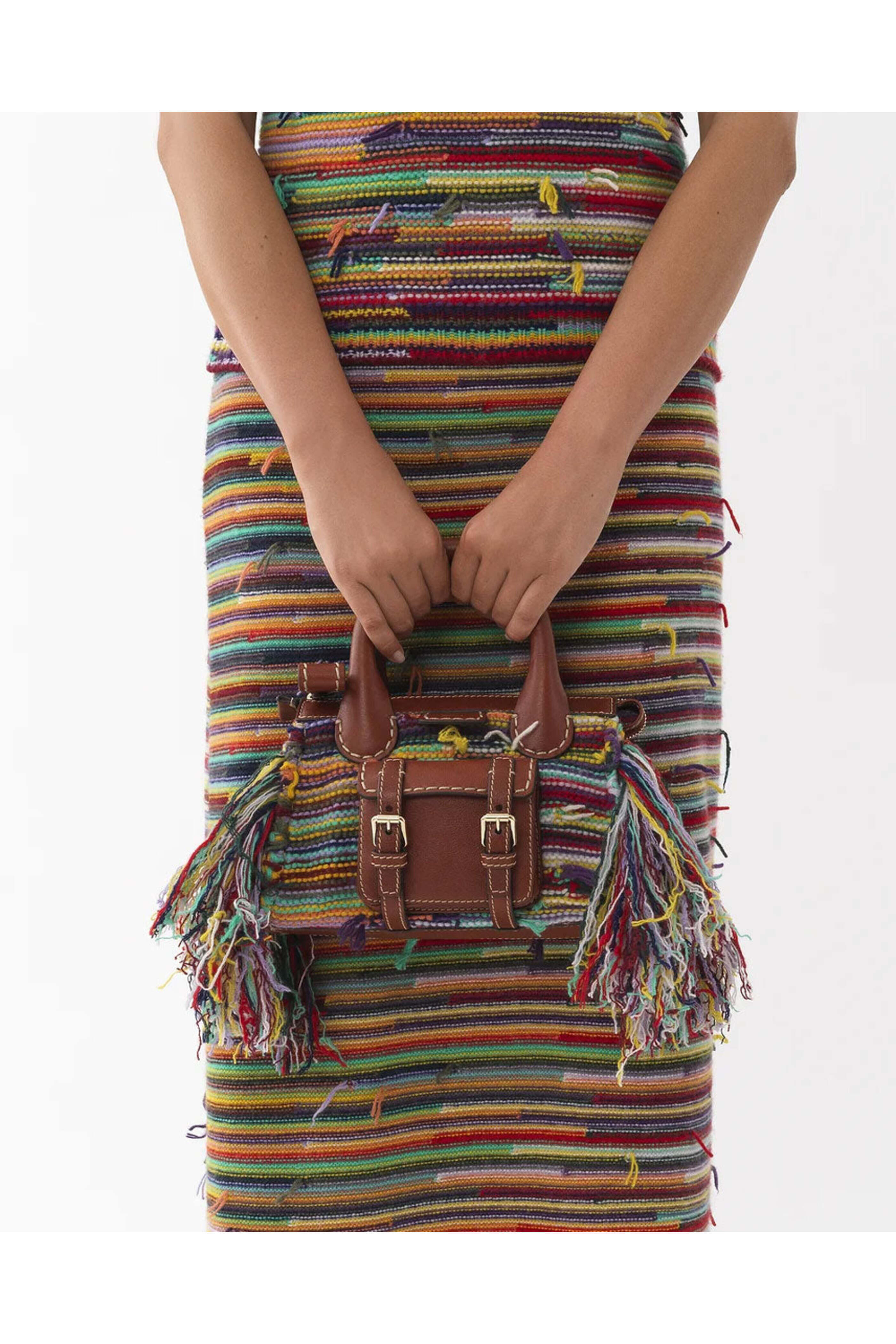Chloé - Edith Small Fringe Bag in Multicolor | Mitchell Stores