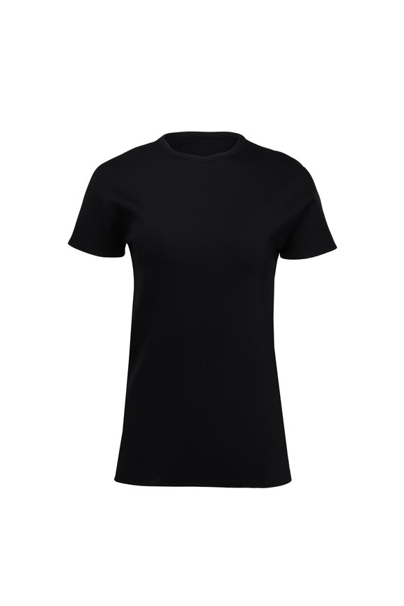 Marie Saint Pierre Black Fine Scuba Tee