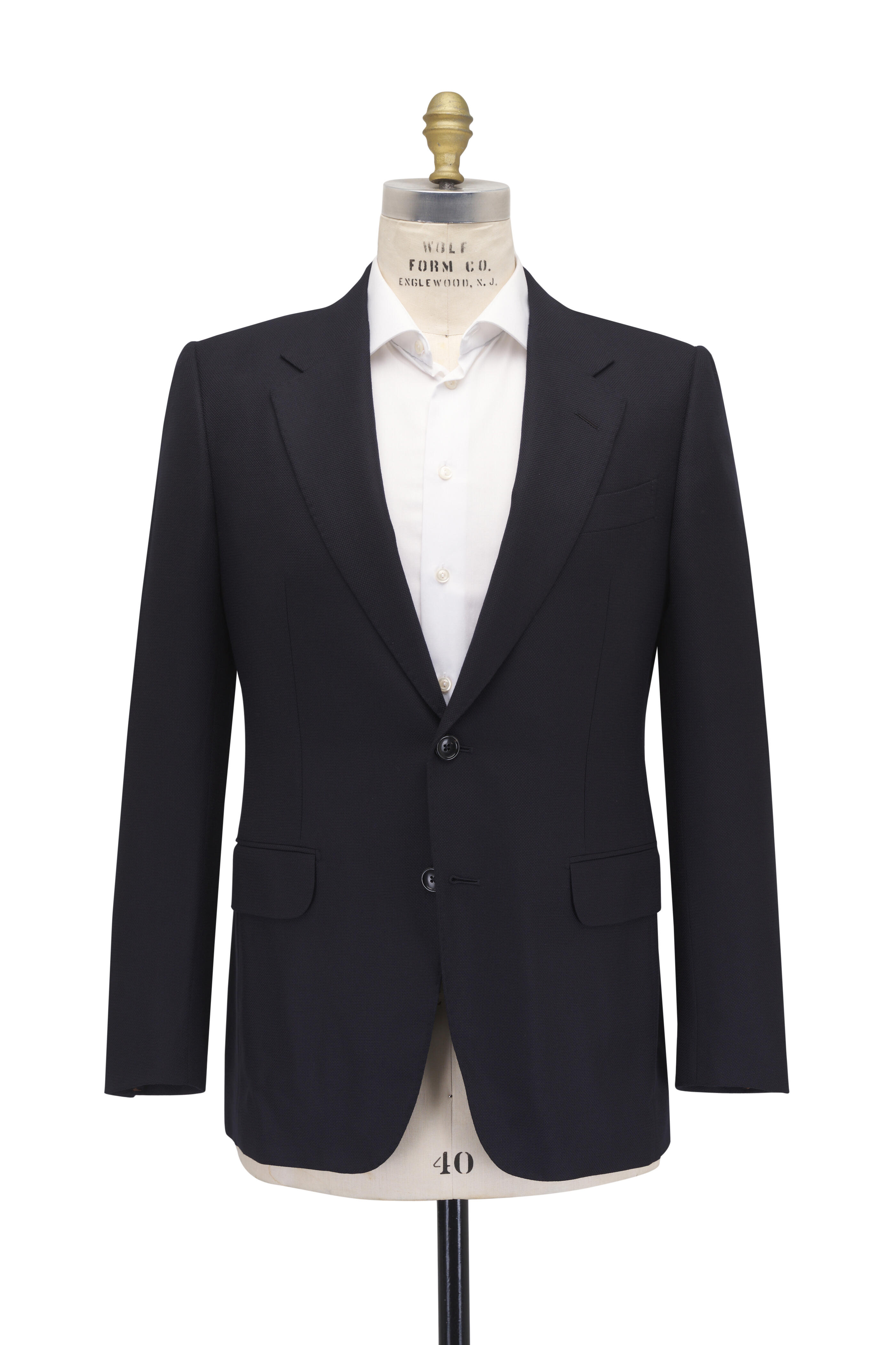 Zegna - Solid Navy Wool Sportcoat