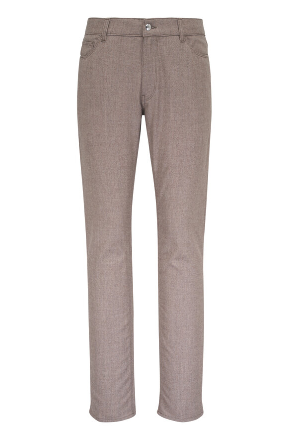 Peter Millar Excursionist Flex Alpine Brown Five Pocket Pant - view 1