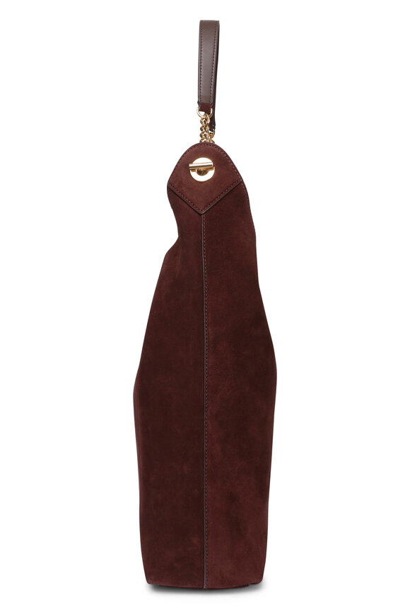 Veronica Beard Jour Espresso Suede Shoulder Bag - view 3