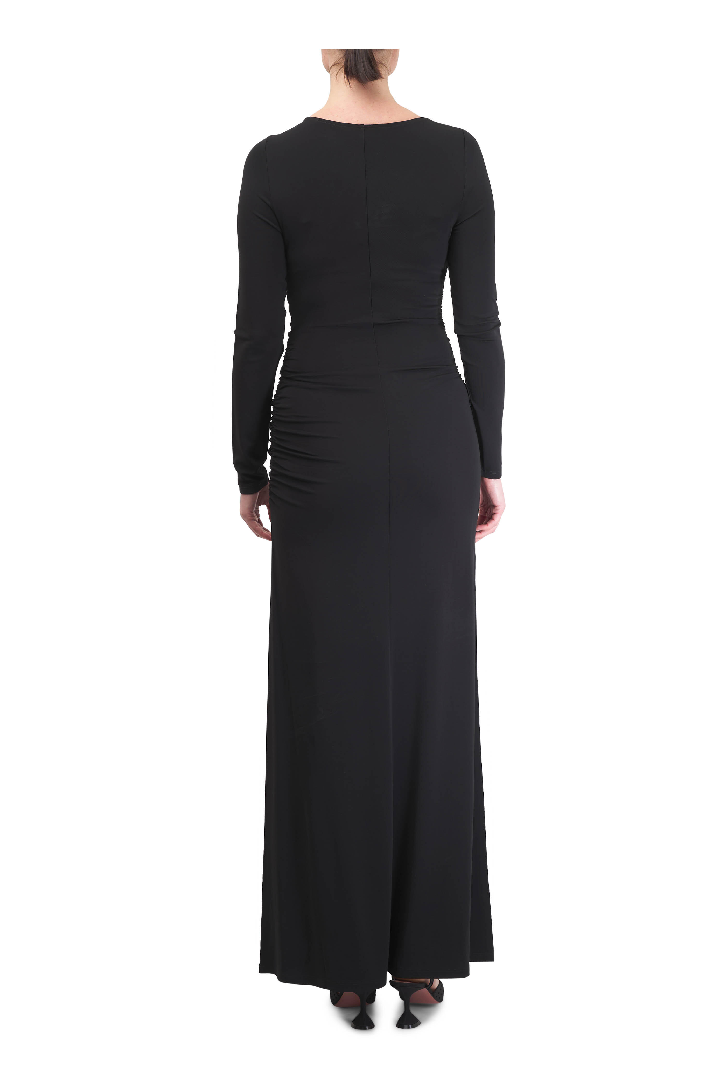 Veronica Beard - Viela Black Jersey O-Ring Maxi Dress