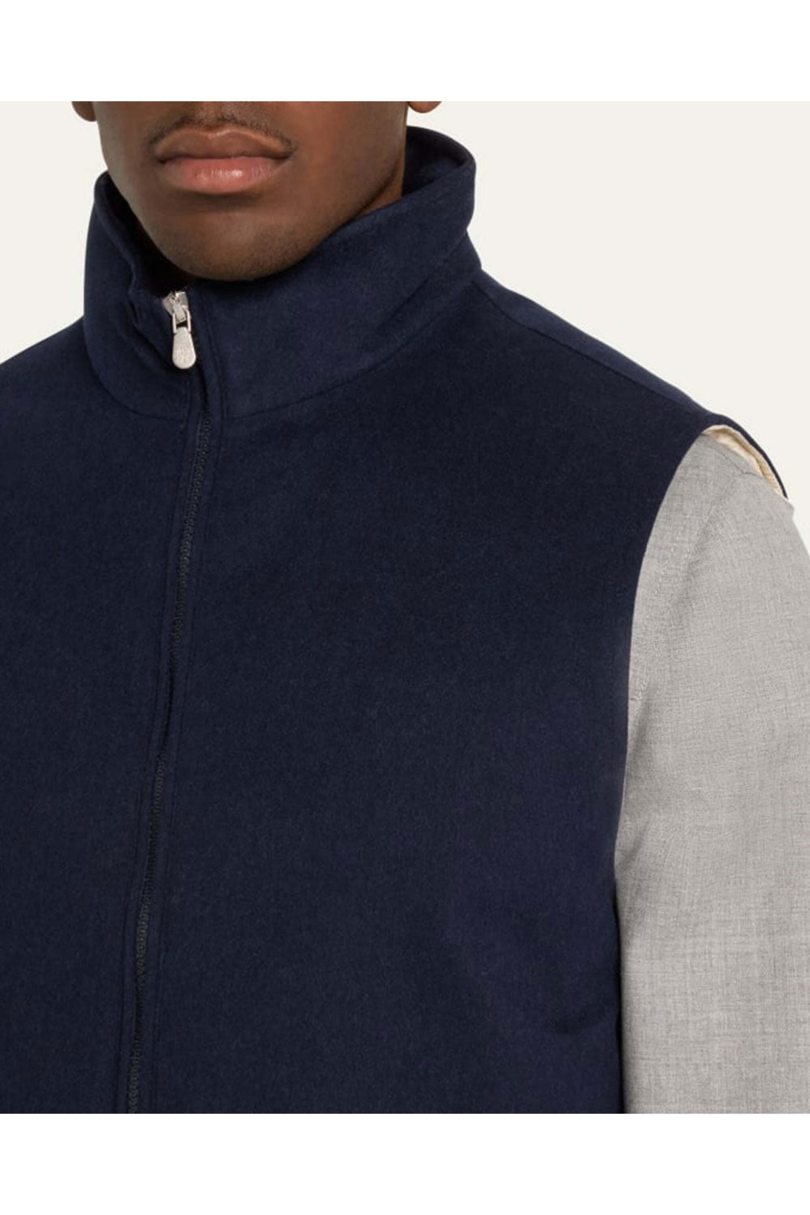 Brunello Cucinelli - Blue Padded Vest | Mitchell Stores
