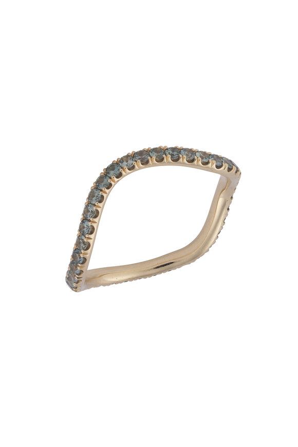 Vanessa Green Sapphire Wave Band Ring