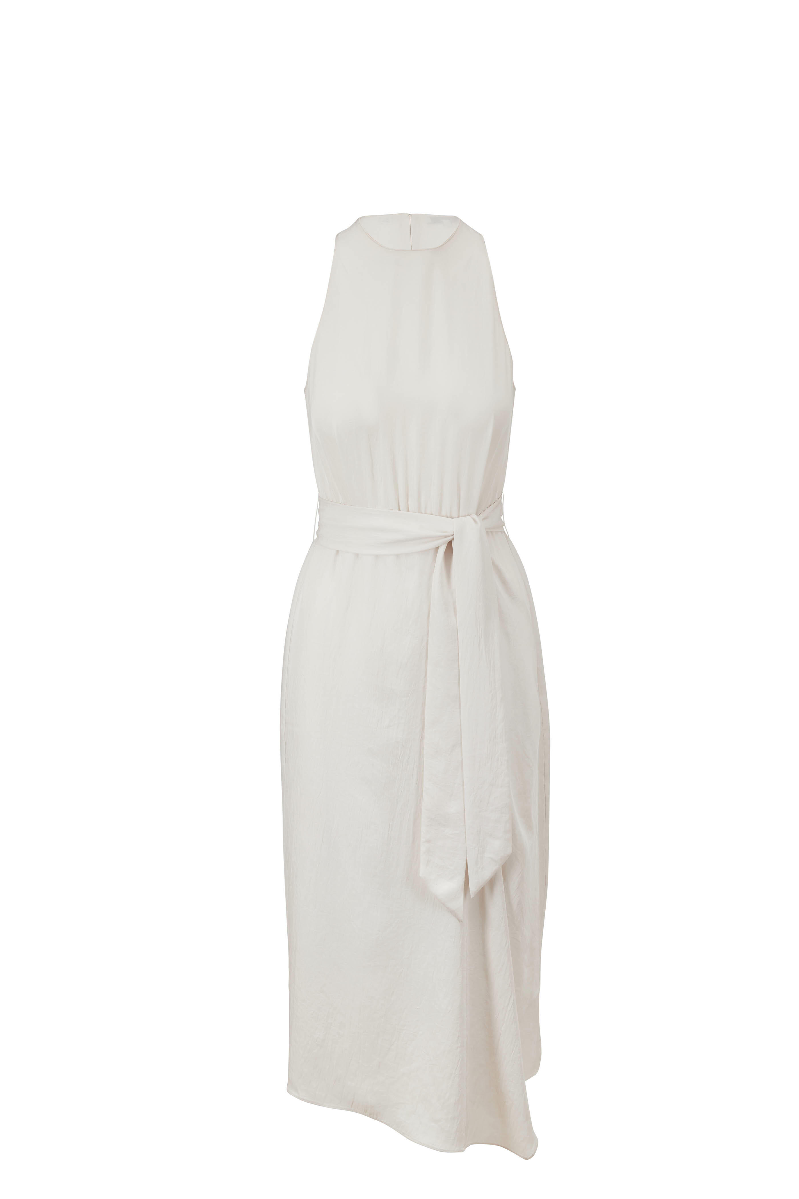 Vince - Bone Hankerchief Drape Halter Dress | Mitchell Stores