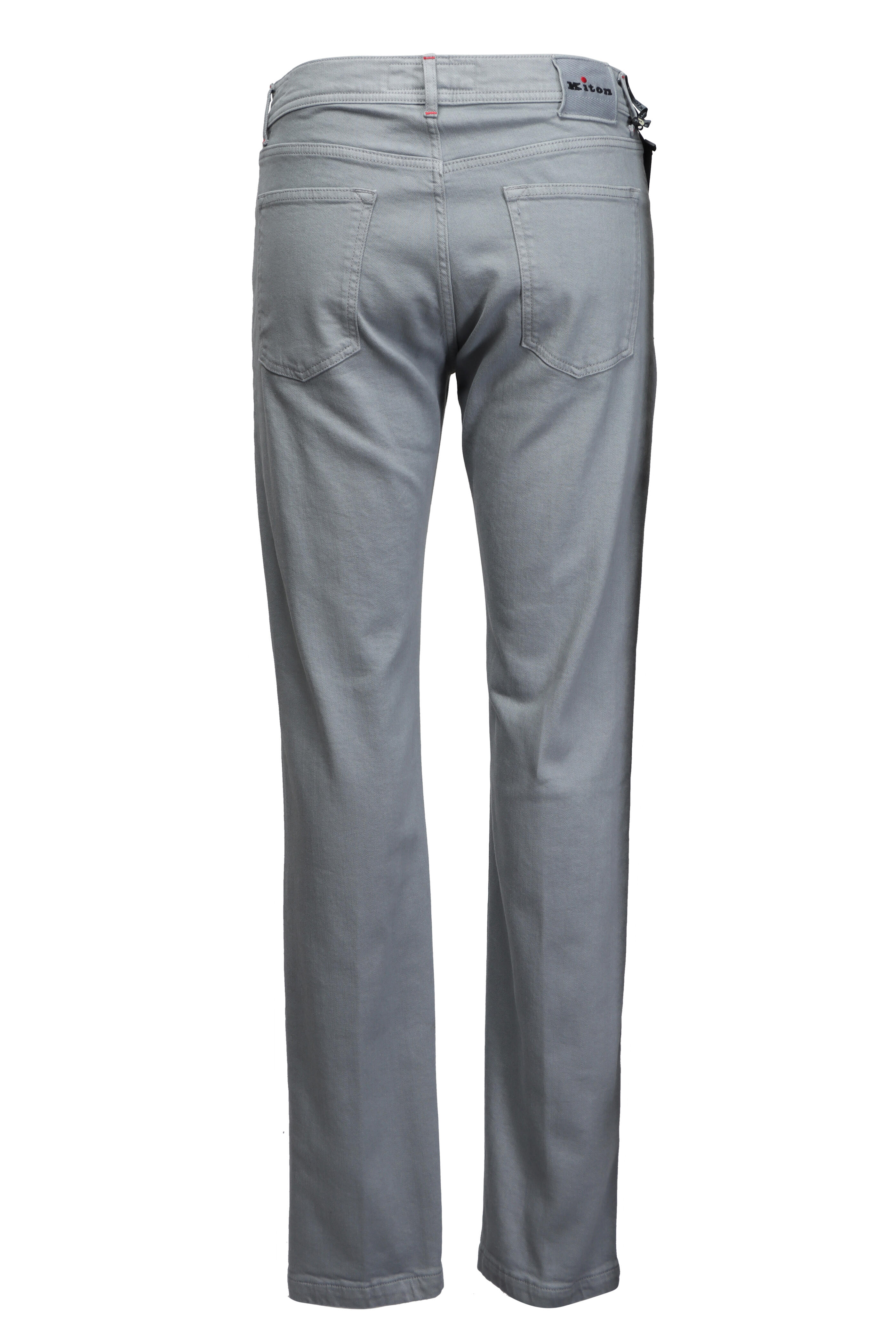 Kiton - Mid Grey Five Pocket Pant