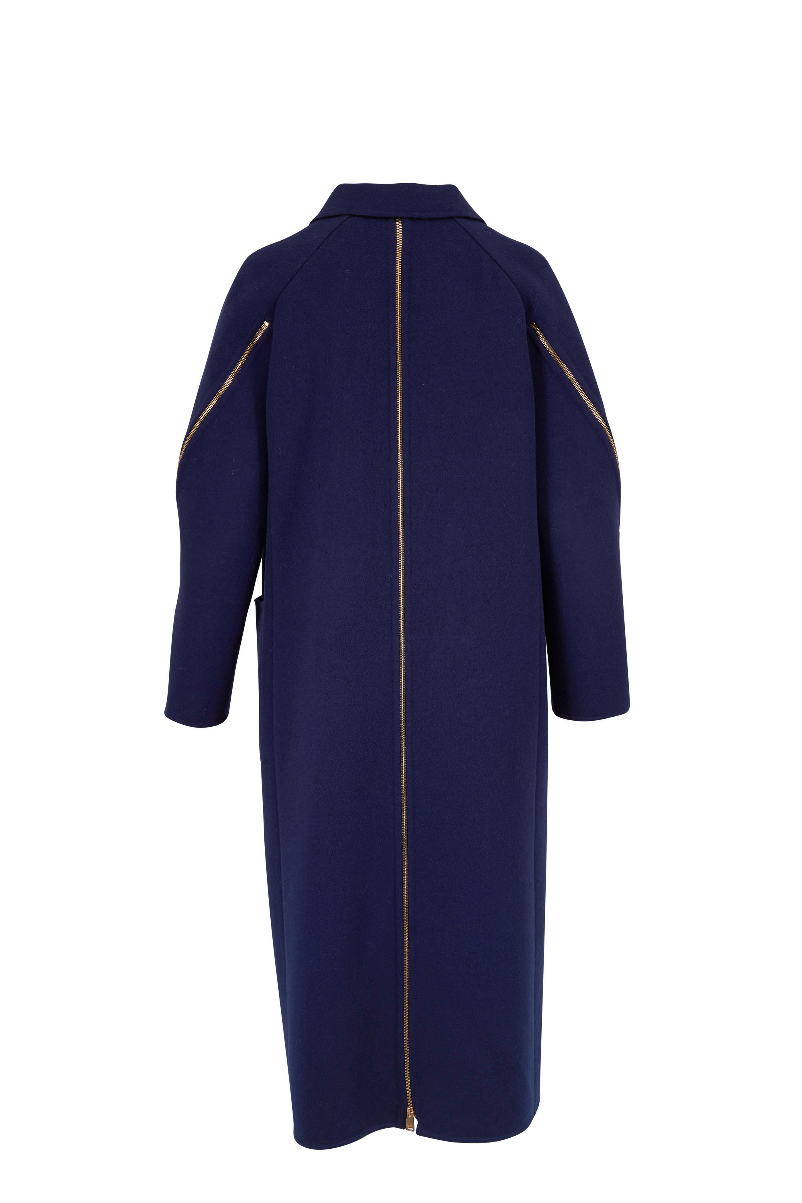 コート FENDI Embroidered Wool Blend Coat Fendi Embroidered Wool Blend Coat in Natural | Lyst