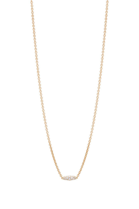 Paul Morelli - 18K Yellow Gold Diamond Pipette Necklace