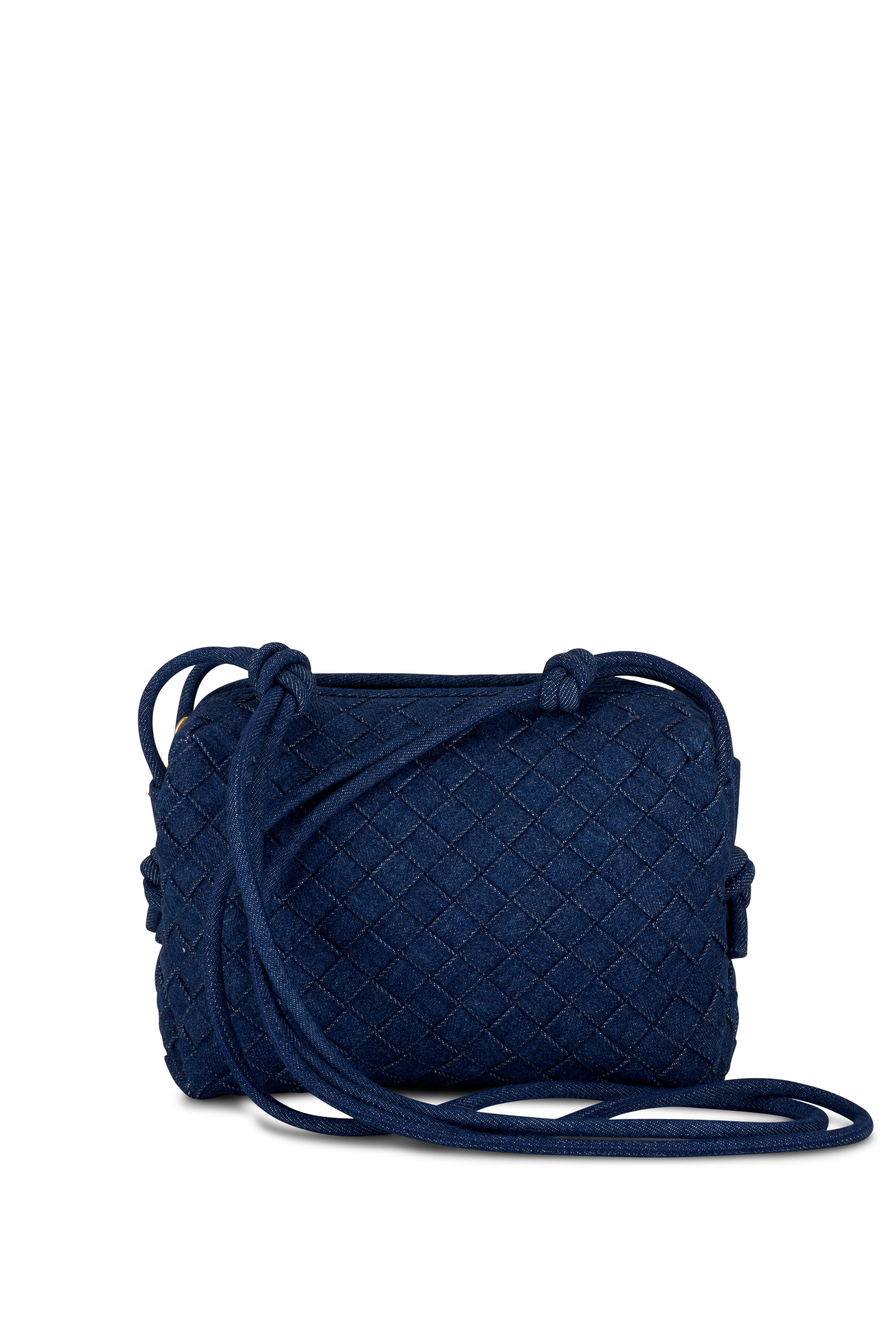 Bottega Veneta Small Loop Camera Bag - Blue - Woman - Lambskin