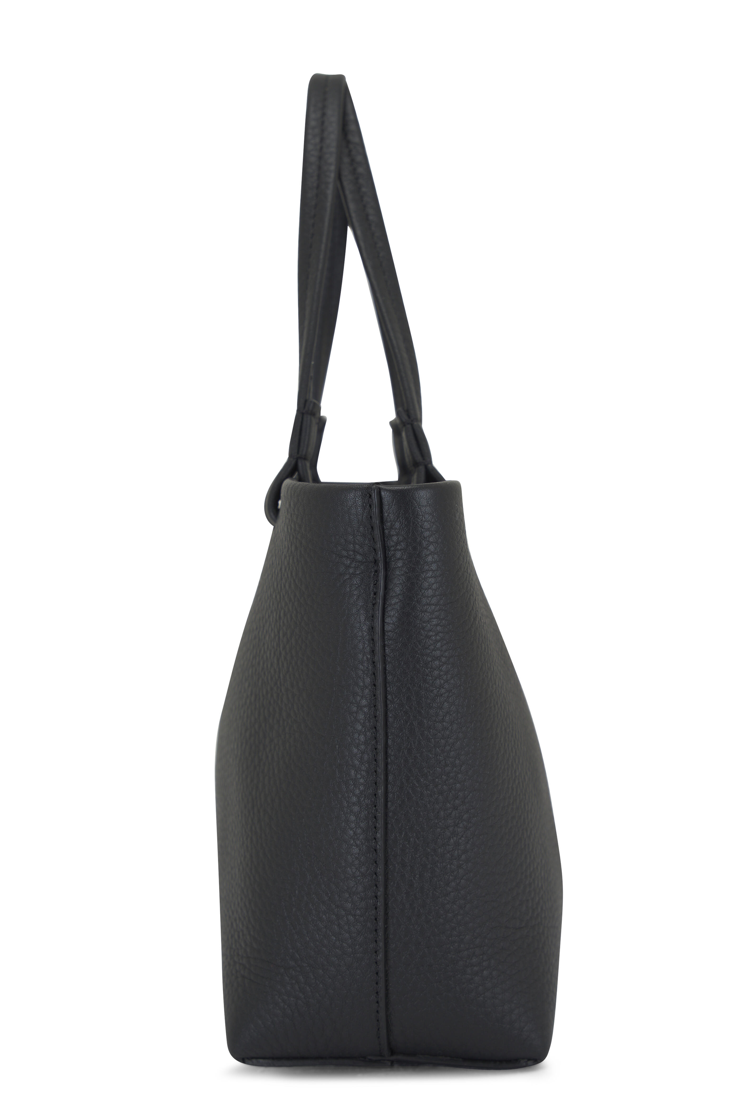 [The Row]スモールレザートートバッグ / Small leather tote bag The Row - Small Park Black Leather Tote Bag | Mitchell Stores