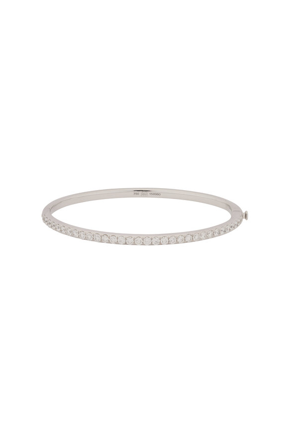 Kwiat 18k White Gold Diamond Stack Bangle