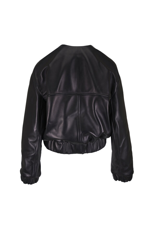 Khaite Cordan Black Leather Jacket - view 2