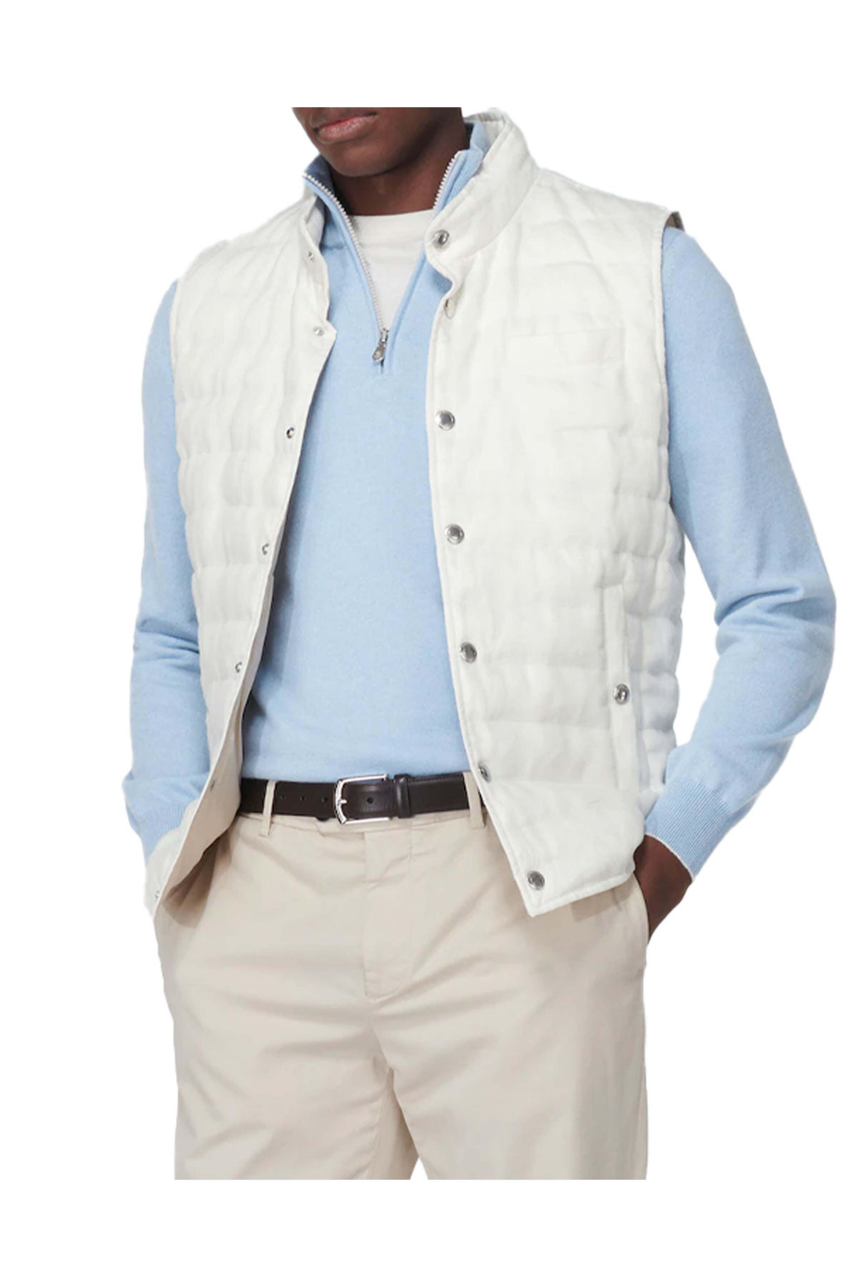 Brunello Cucinelli - Off-White Water Resistant Padded Vest