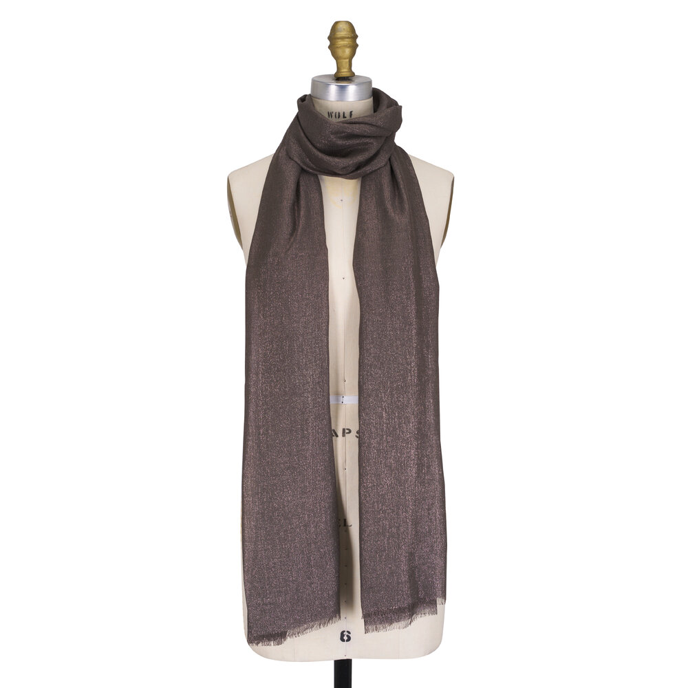 BRUNELLO CUCINELLI★素敵！Striped cashmere scarf Brunello Cucinelli Striped Rib Knit Cashmere Scarf | Neiman
