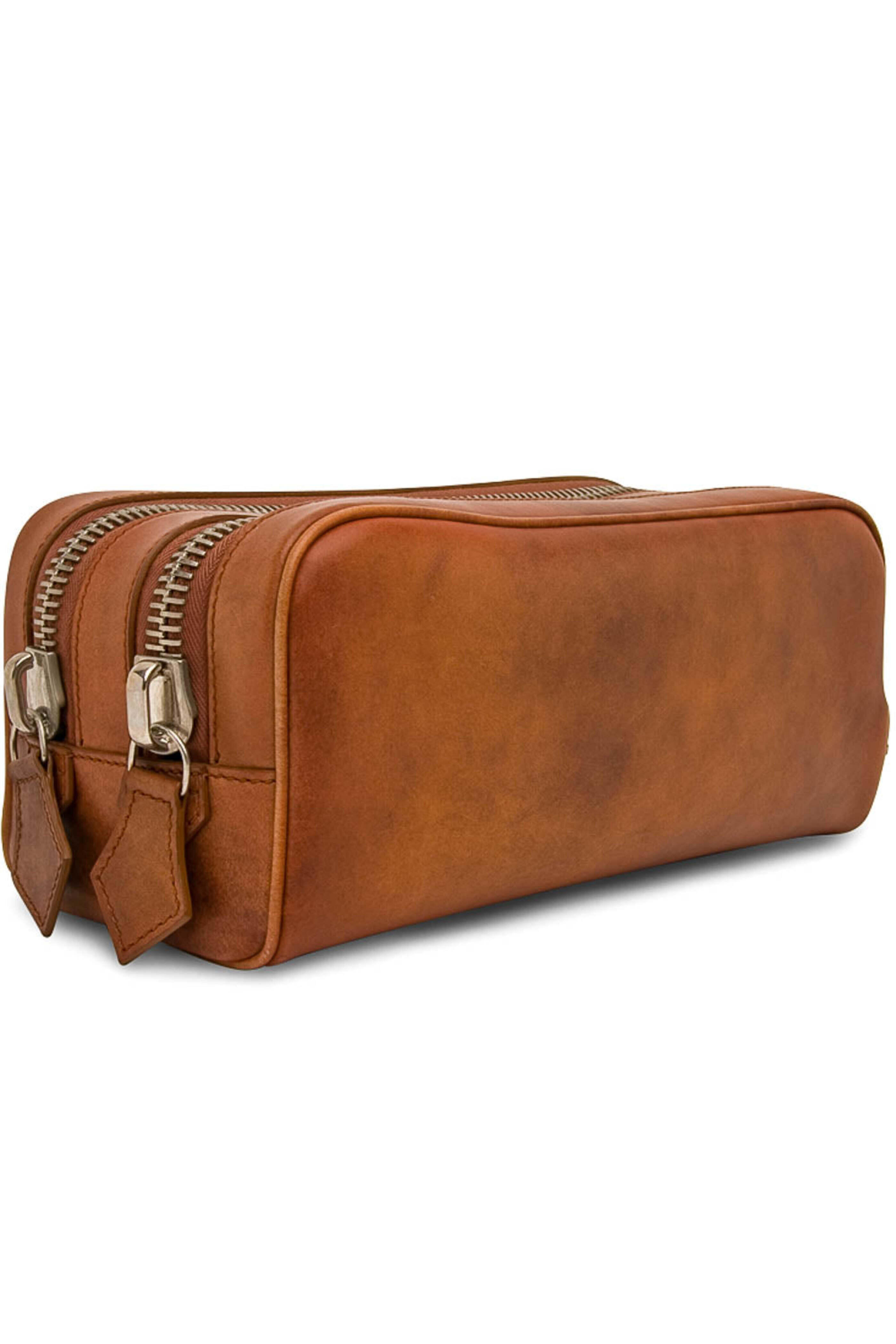 Scarpe di Bianco - Double Zip Dopp Kit in Zenzero