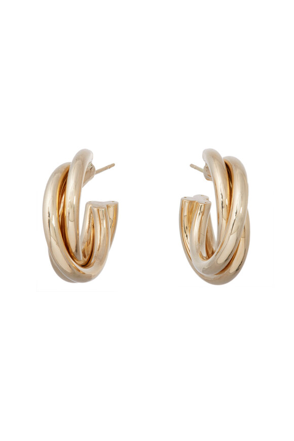 Sidney Garber Triple Intertwined Hoop Earrings - view 1