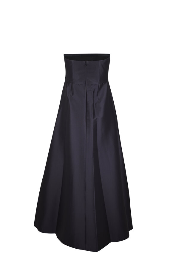 Sachin Babi Gillian Ink & Ivory Blooms Strapless Gown - view 3