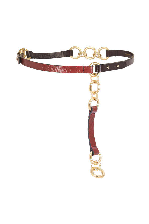 Dorothee Schumacher Crackle Shine Chain Belt - view 1
