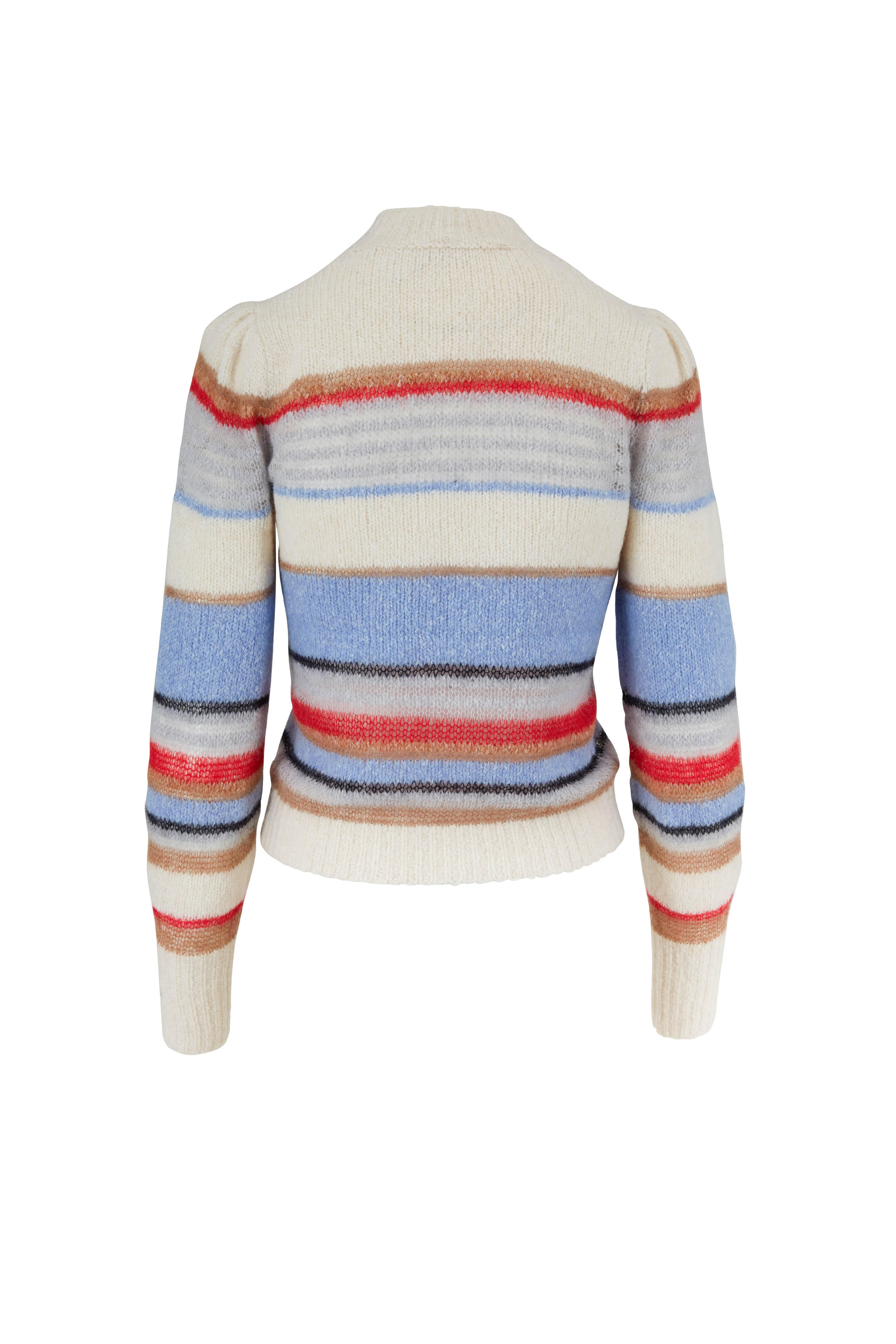 Veronica Beard - Meredith Multi Striped Crewneck Sweater