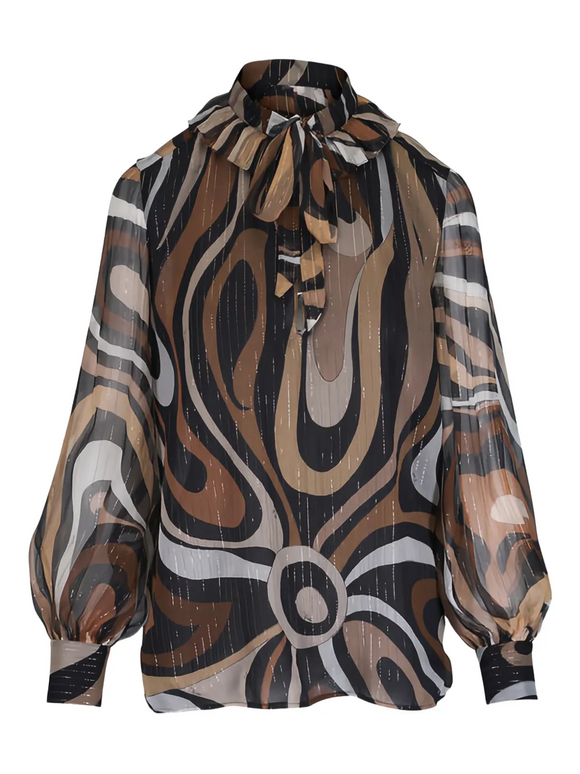 Pucci Marmo Print Creponne Blouse - view 3