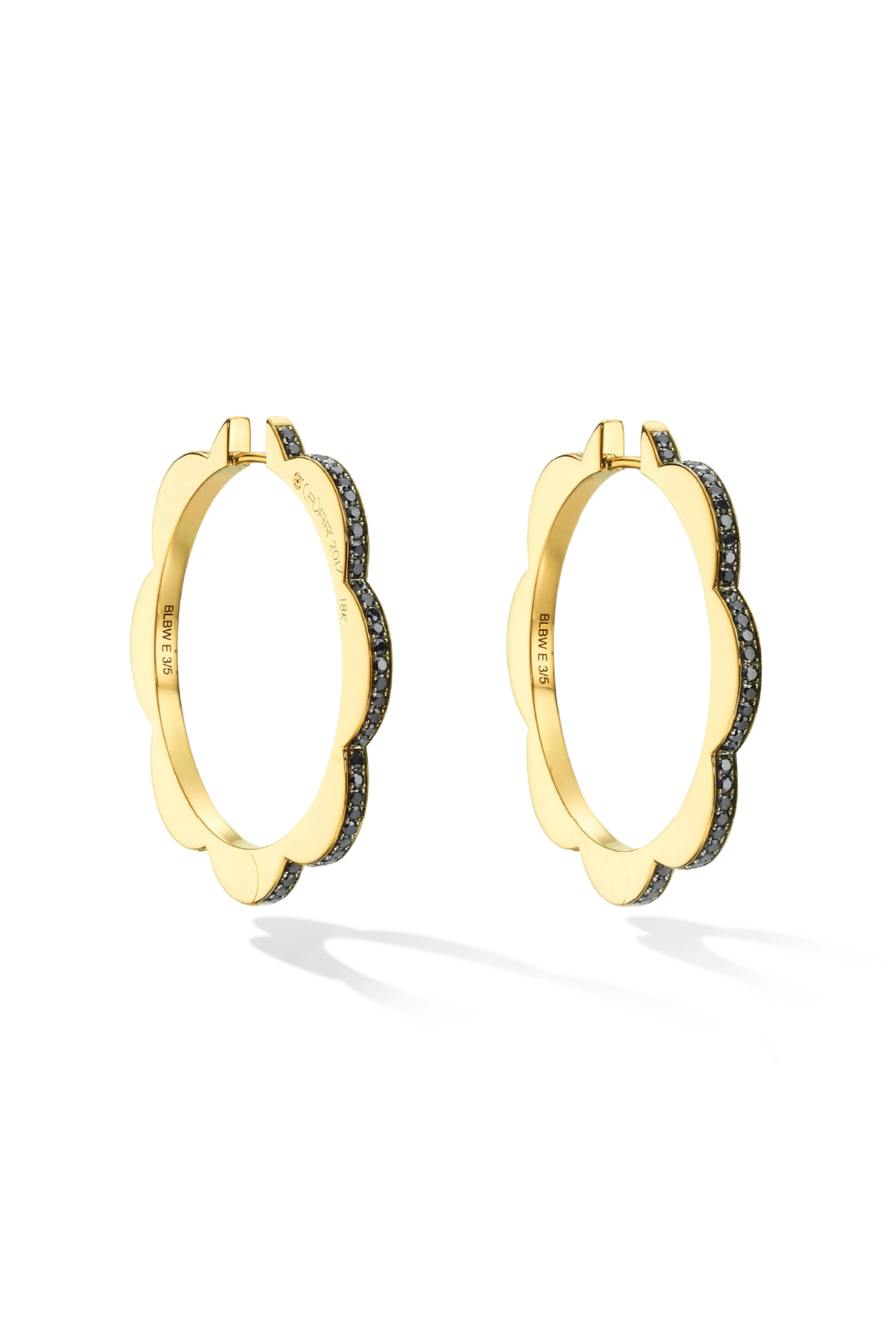 Cadar - 18k Yellow Gold Large Bloom Hoop Earrings