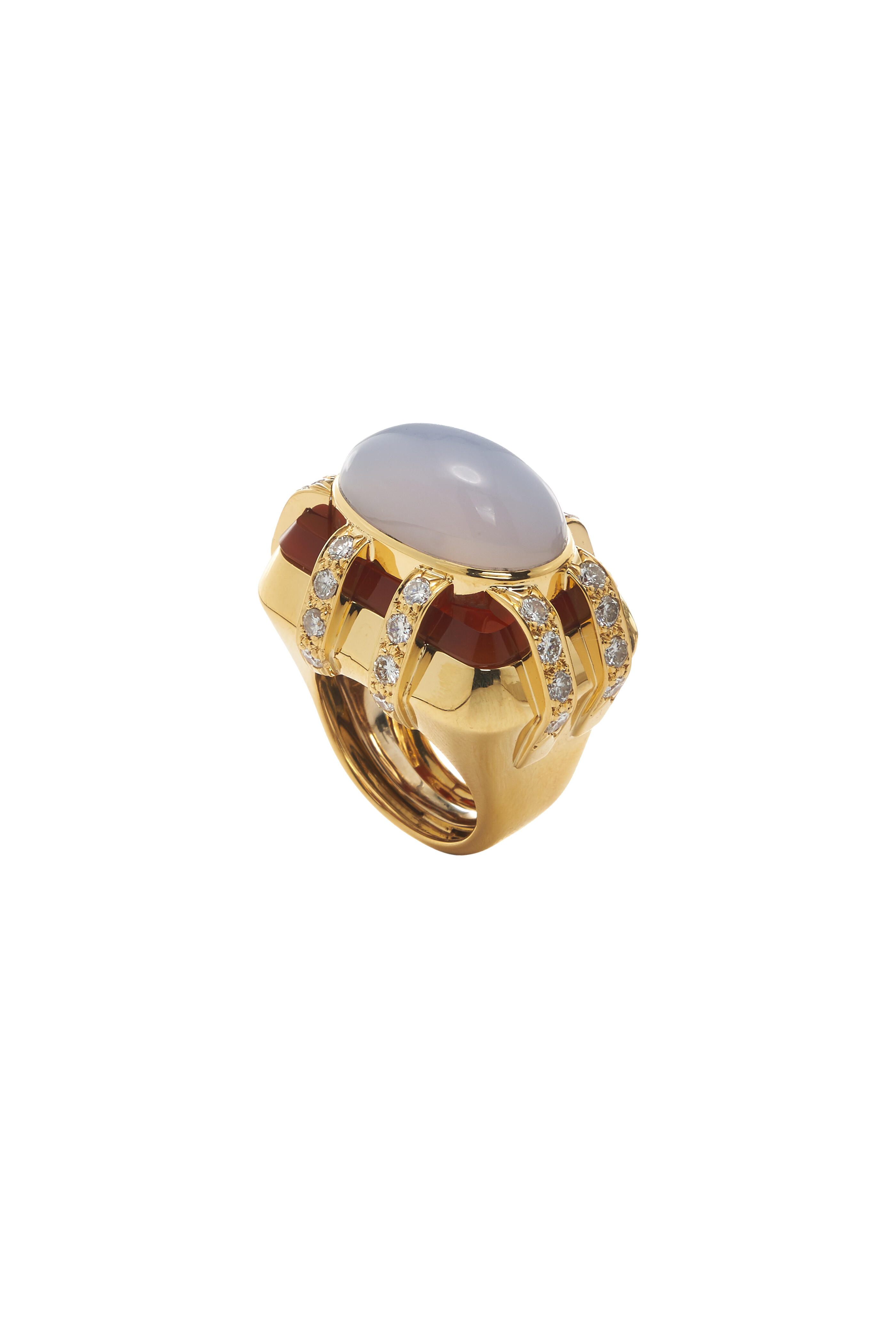 David Webb - 18K Yellow Gold Streamline Ring