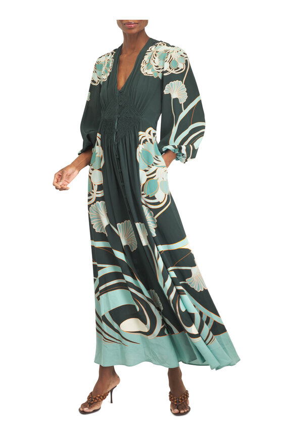 La DoubleJ Long Camerino Blooming Tulip Placée Dress - view 2