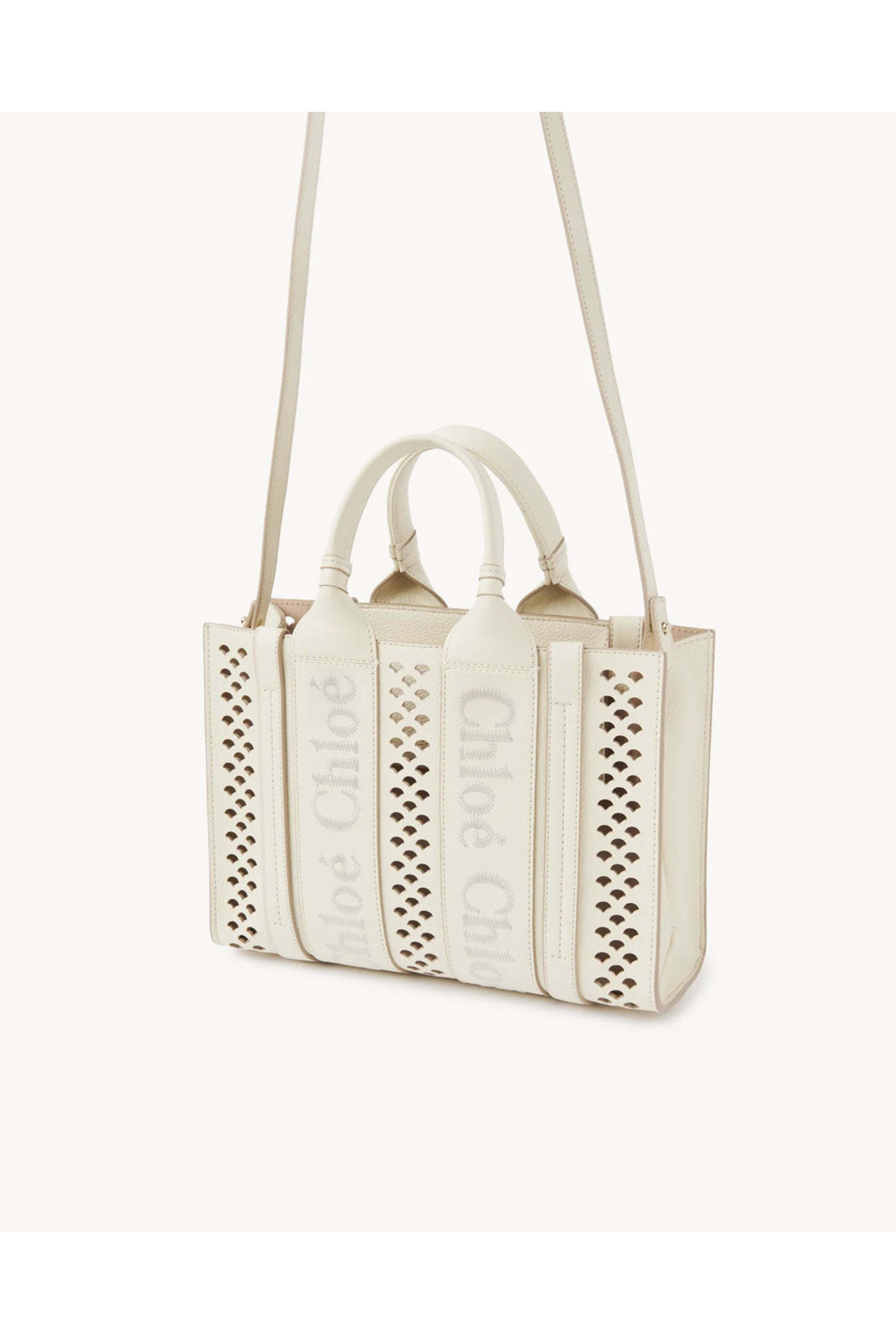 Chloé - Small Woody Tote Bag in Ivory
