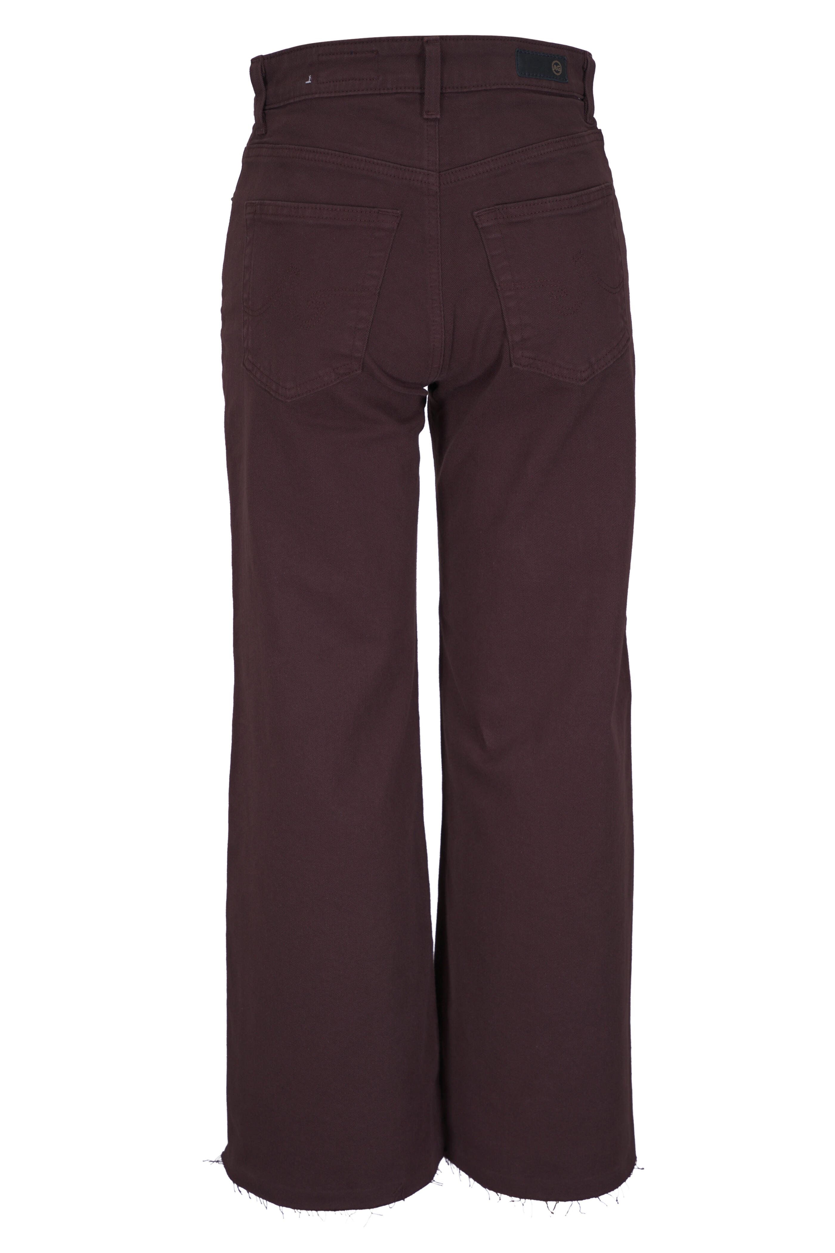 AG - Saige Brown Crop Wide Leg Jean