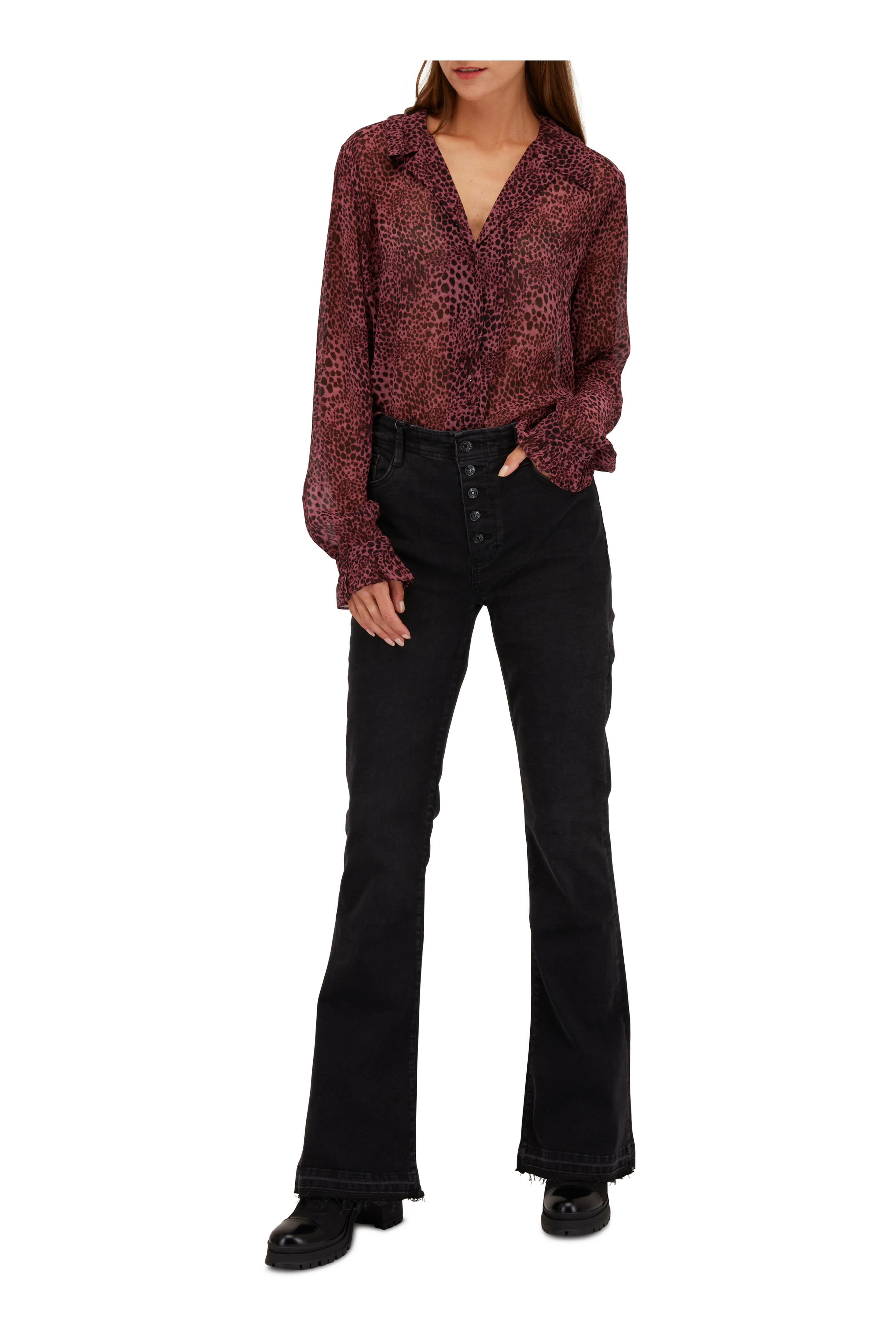 Paige - Lou Lou Midnight High-Rise Jean