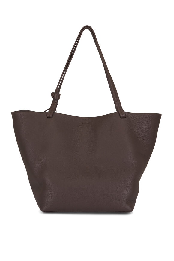 The Row Park Three Deep Brown Leather Tote - view 1