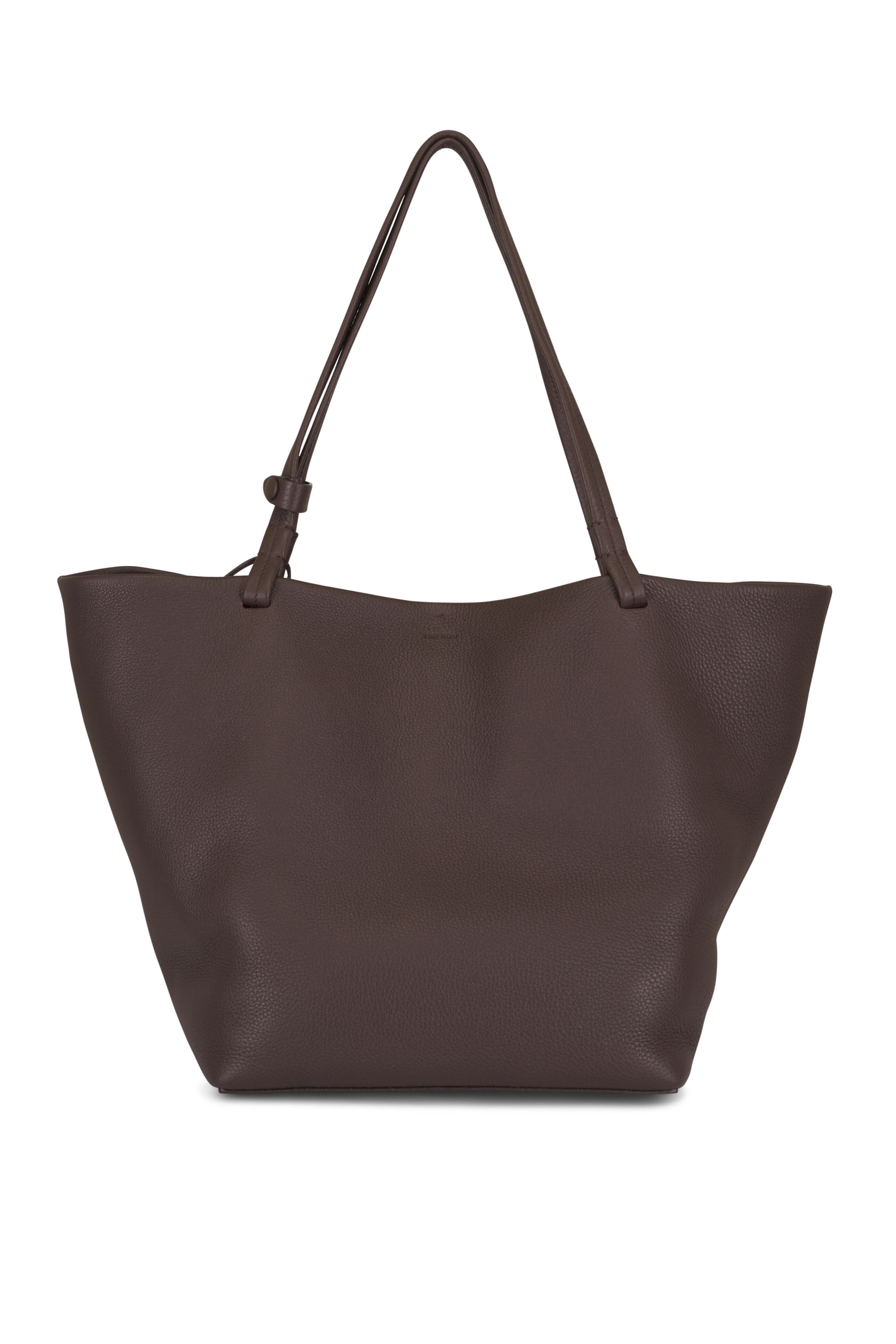 The Row - Park Three Deep Brown Leather Tote - view 1