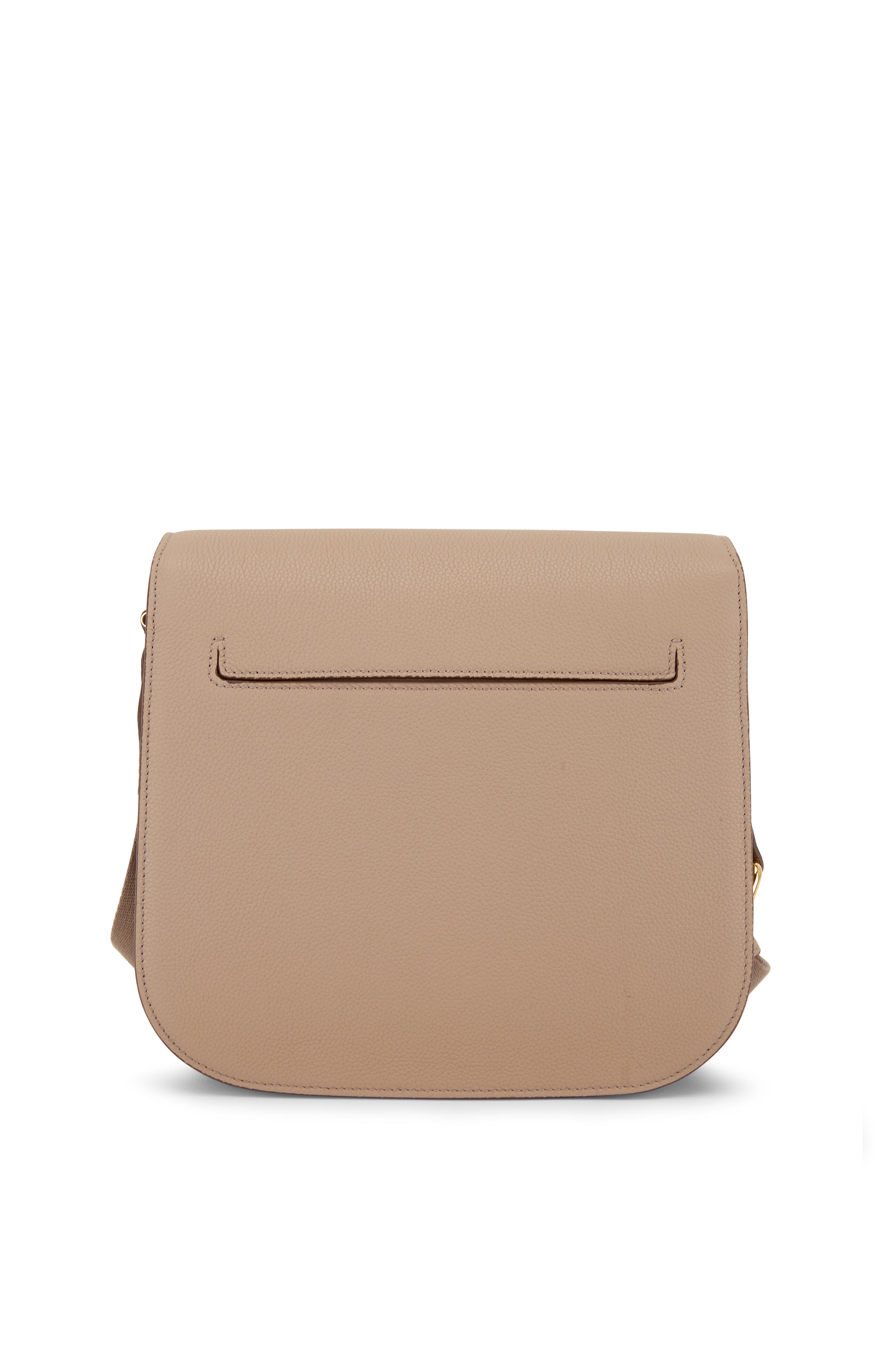 Tom Ford - Tara Taupe Grain Leather Medium Crossbody