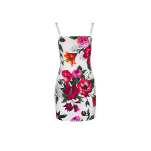 na-na！未使用☆Dolce&Gabbana☆ワンピース☆9-12m DOLCE & GABBANA Dress Pink Floral Silk Fit And Flared Midi