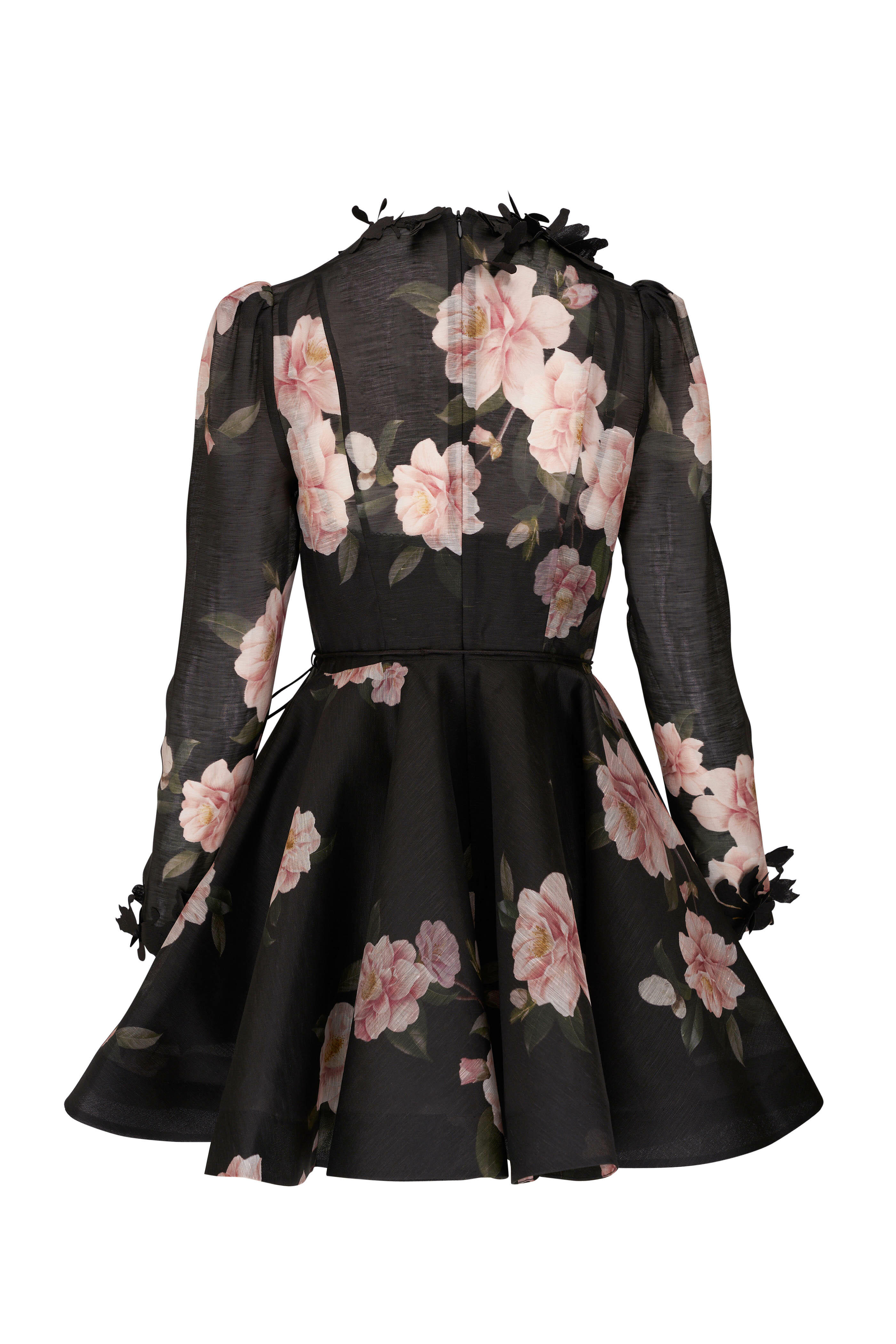 Zimmermann - Natura Liftoff Black Camilla Mini Dress