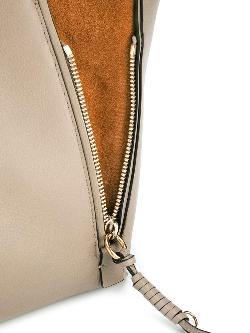 Chloé - Milo Motty Gray Calfskin Leather Medium Tote