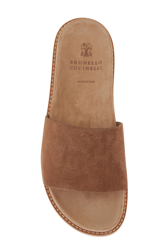 Brunello Cucinelli - Brown Suede Sandal